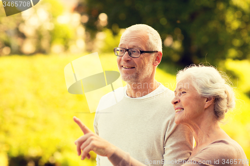 Image of senior couple in park