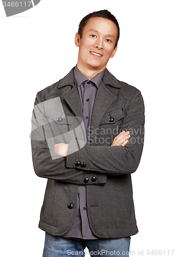 Image of Asian Man With Folded Hands