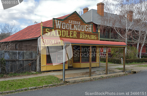 Image of Architectural heritage rustic saddlery shop