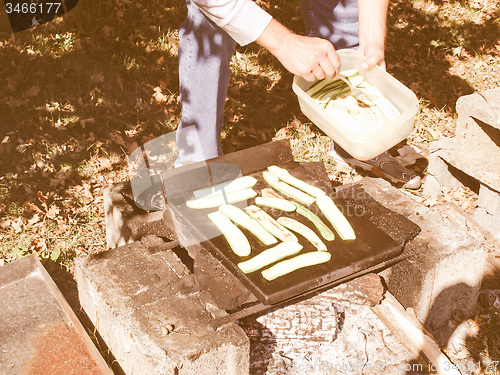 Image of Retro looking Barbecue picture