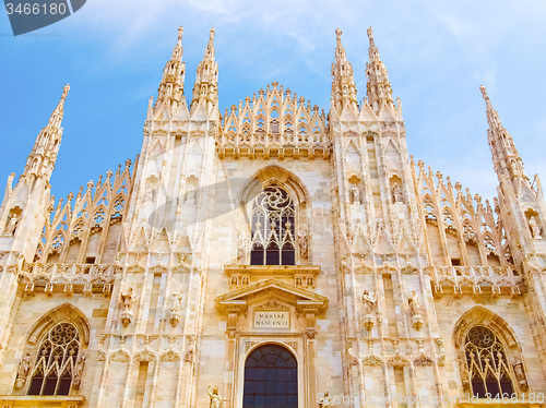 Image of Retro look Milan cathedral