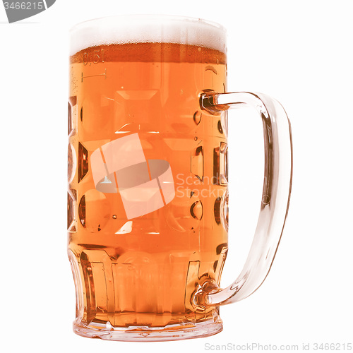 Image of Retro looking German beer glass