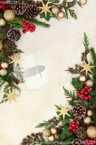 Image of Christmas Decorative Border 