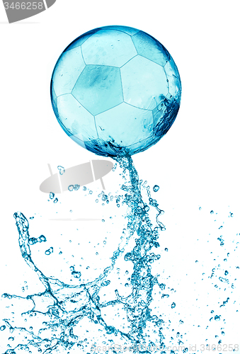 Image of Splash soccer balll isolated