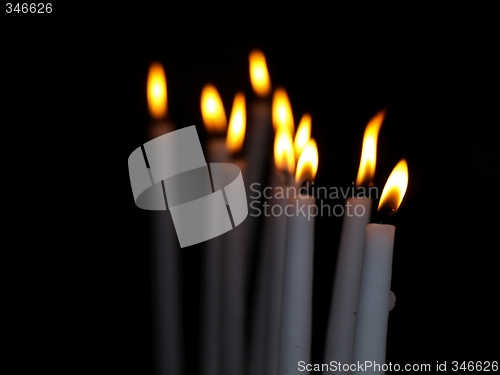 Image of Candles burning
