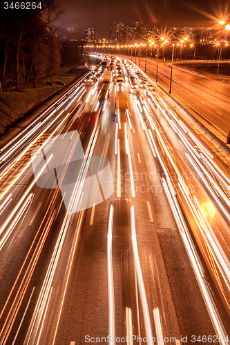 Image of Night Speed Traffic road