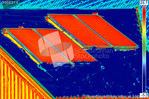 Image of Thermovision image of Photovoltaic Solar Panels