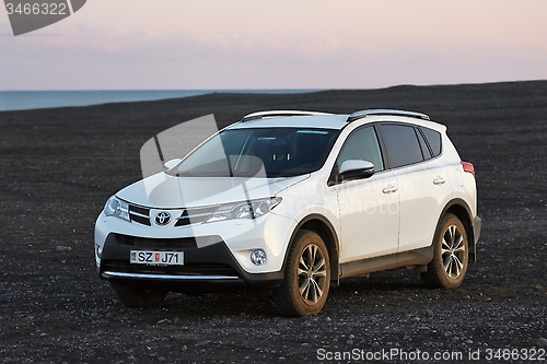 Image of Toyota RAV4 on terrain