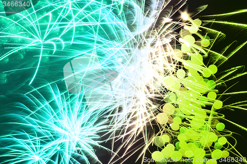 Image of christmas tree from xmas lights