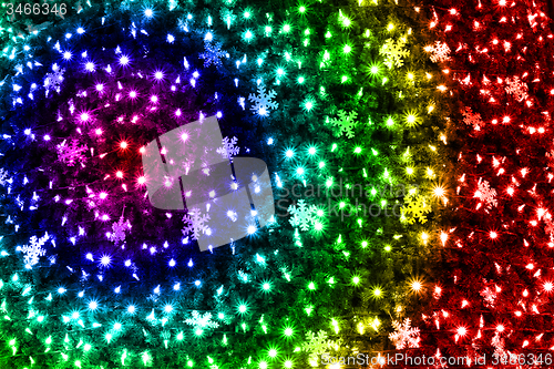 Image of abstract color christmas lights