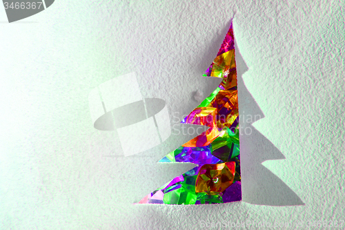 Image of christmas paper tree decoration