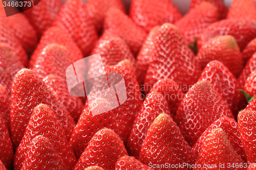Image of fresh red strawberries background