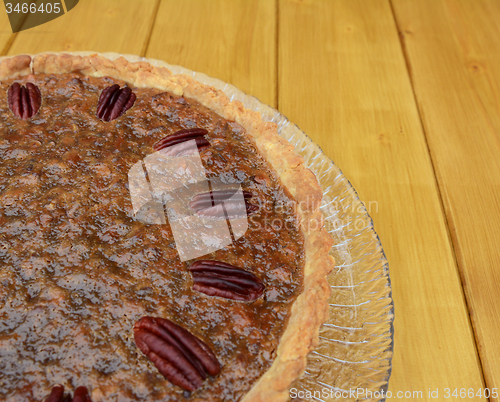 Image of Close-up of home-made pecan pie