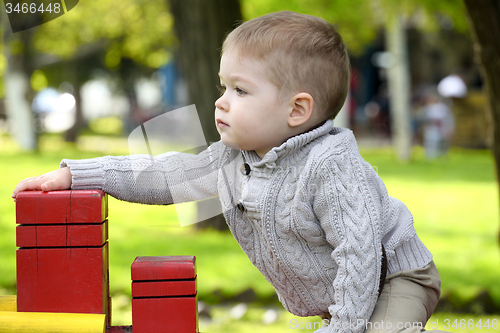 Image of 2 years old Baby boy on playground