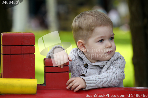 Image of 2 years old Baby boy on playground