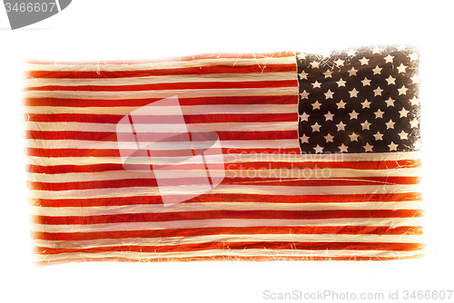 Image of grunge American national flag