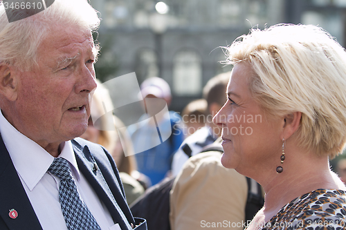 Image of Carl I. Hagen and Siv Jensen