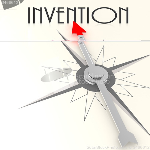 Image of Compass with invention word