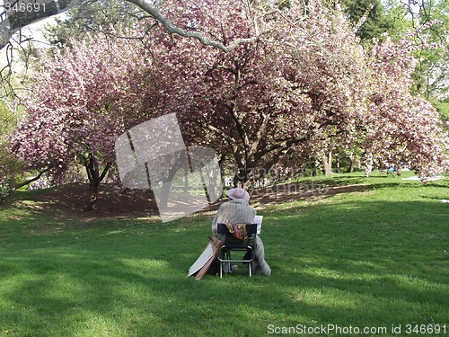 Image of Woman painting