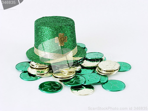 Image of Irish hat with coins