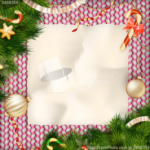 Image of Christmas card. EPS 10