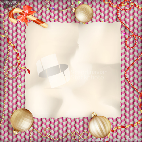 Image of Christmas card. EPS 10