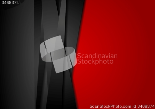 Image of Red and black abstract striped background
