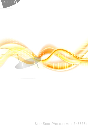 Image of Abstract orange vibrant wavy background