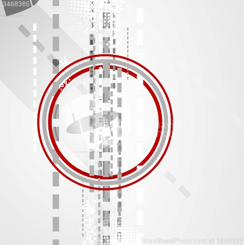 Image of Minimal tech flat geometric design