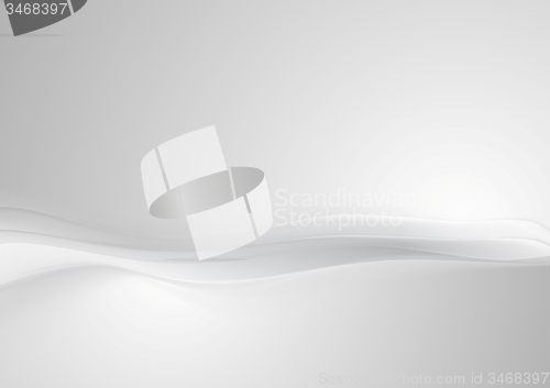 Image of Shiny grey pearl abstract wavy background