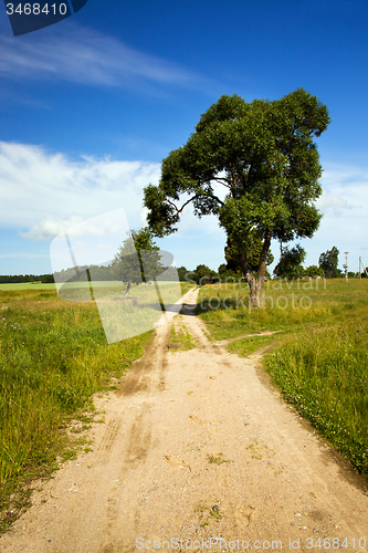 Image of the rural road 