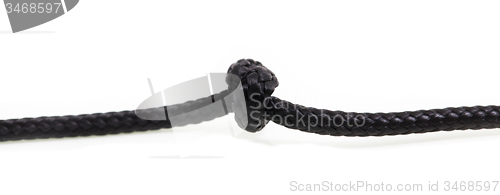 Image of   black rope. isolated