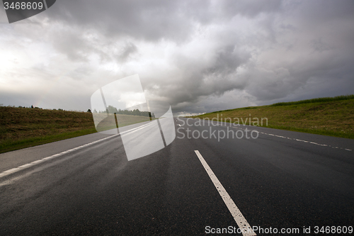 Image of the road to a storm  