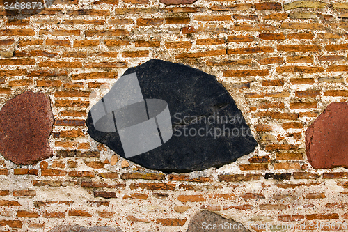 Image of part of an old wall  