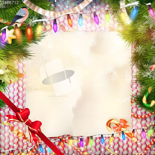 Image of Christmas card. EPS 10