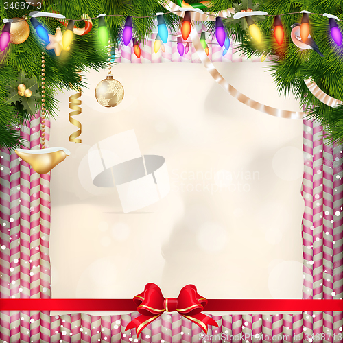 Image of Christmas card. EPS 10
