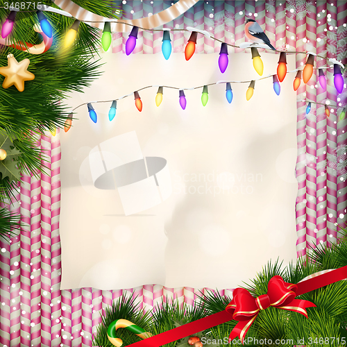 Image of Christmas card. EPS 10