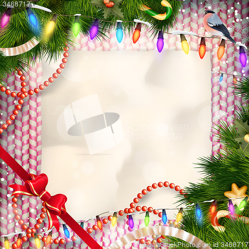 Image of Christmas card. EPS 10