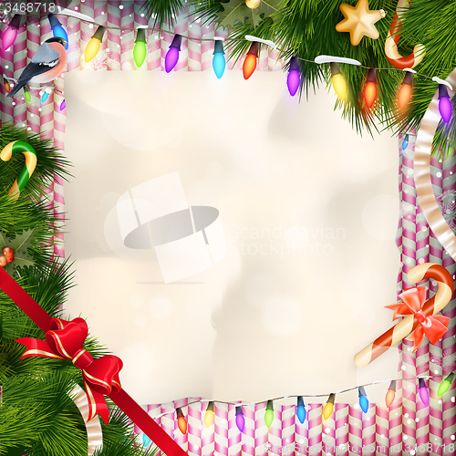 Image of Christmas card. EPS 10