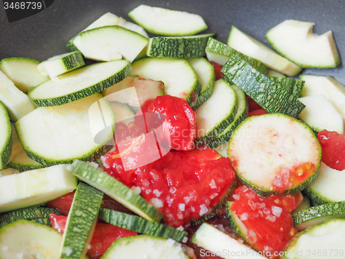 Image of Zucchini with tomato