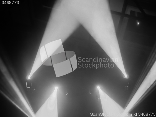 Image of Black and white Concert lights