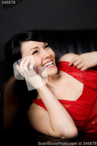 Image of Talking on the phone