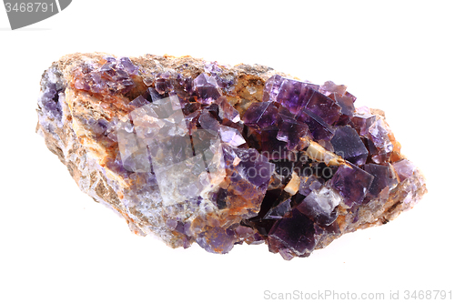 Image of fluorite mineral isolated