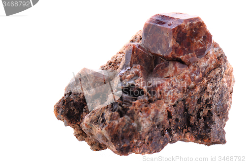 Image of garnet mineral isolated