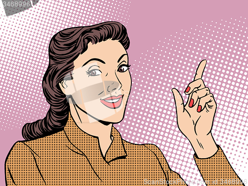 Image of Business coach woman retro