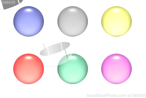 Image of Aqua Round Buttons