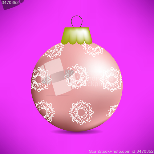 Image of Christmas Pink Glass Ball 