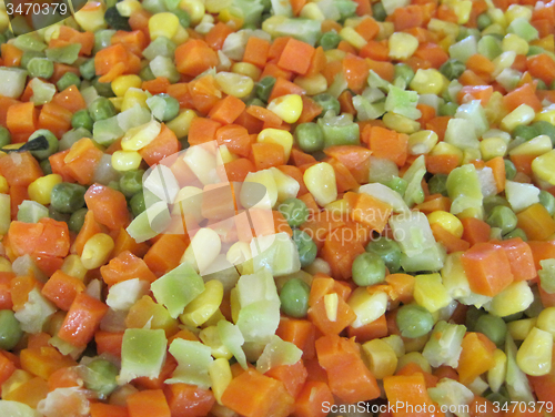 Image of carrot corn pea background\r\n