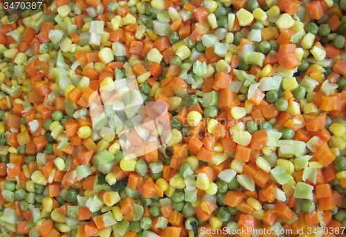 Image of carrot corn pea background\r\n
