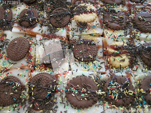 Image of sweet chocolate cookies dessert 